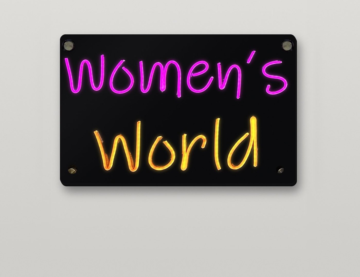 Women's World neon sign by Custom Makory