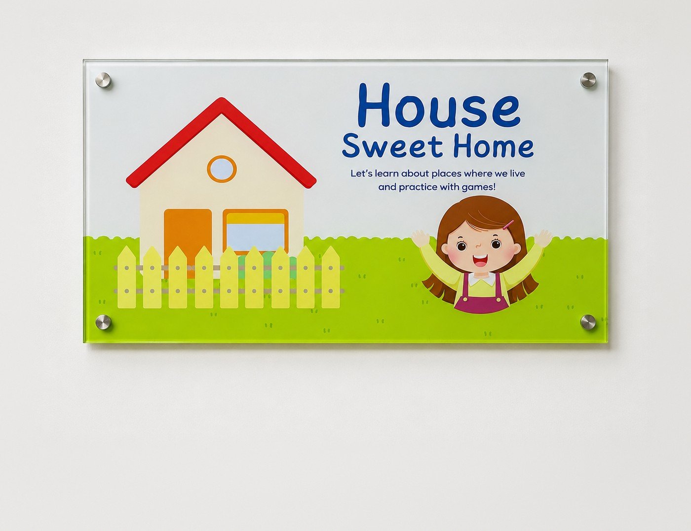 Acrylic UV print sign