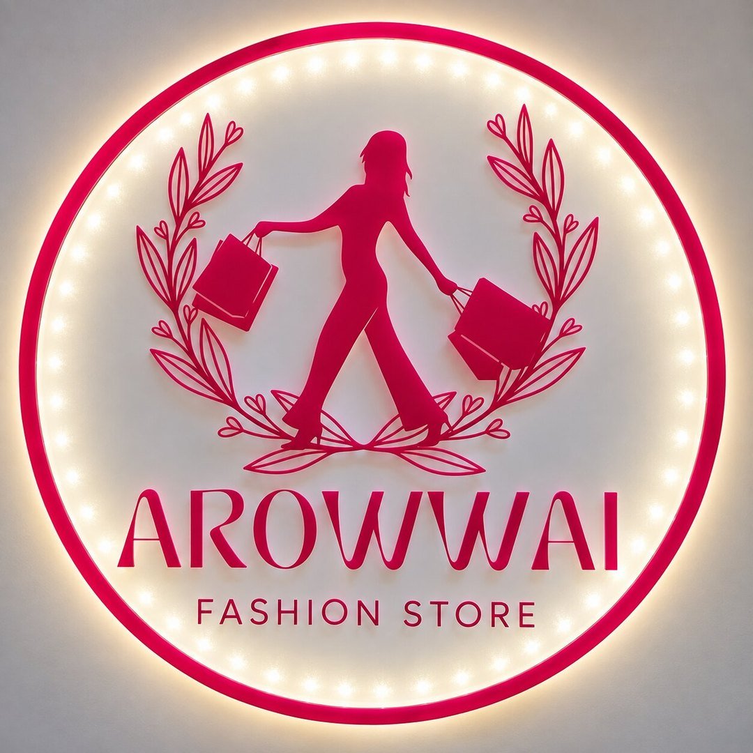 Hot Pink AROWWAI Fashion Store Sign